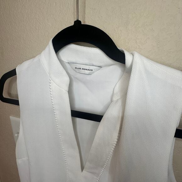 NWOT Club Monaco Raelee Sleeveless V-Neck Cinch Waist Dress - Size Small - Picture 6 of 9